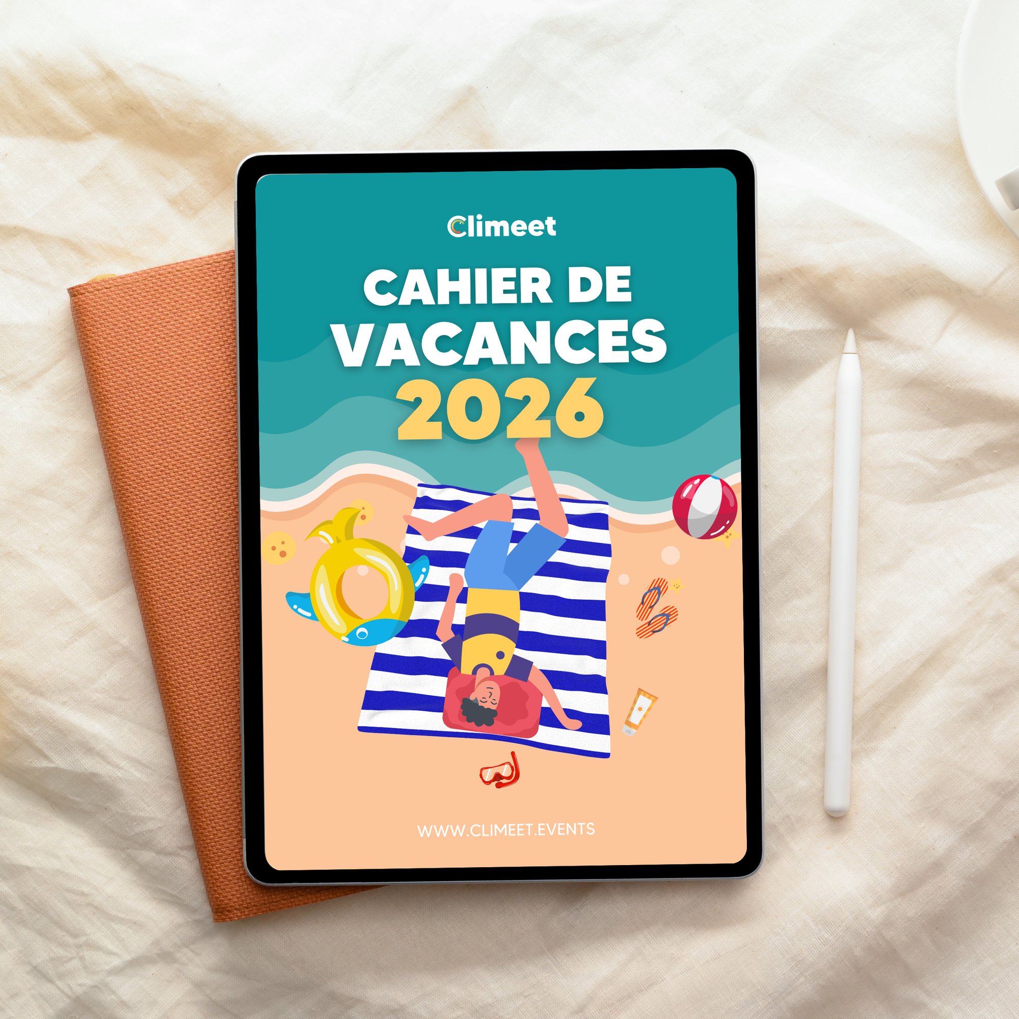 Cahier de vacances mockup