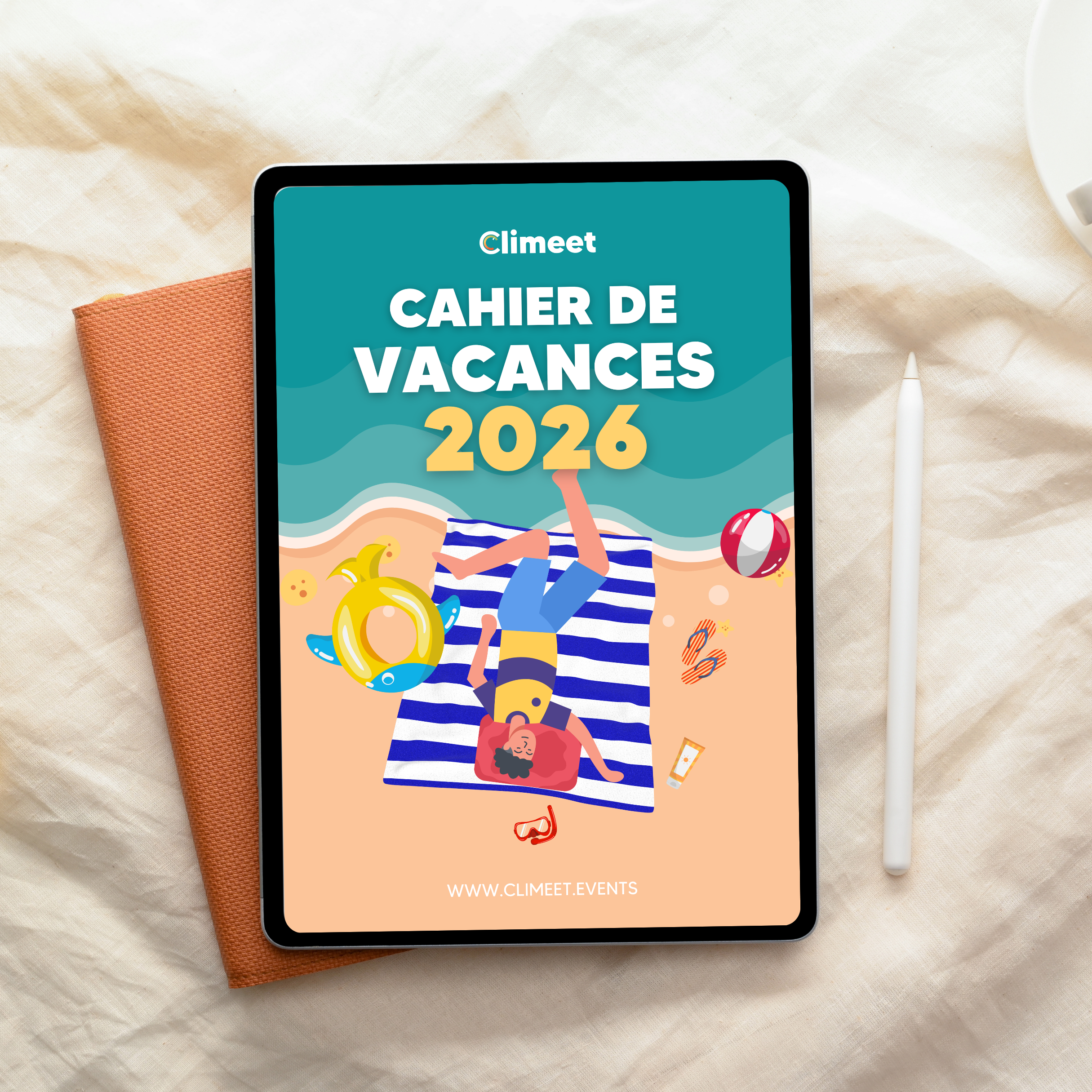 Cahier de vacances mockup